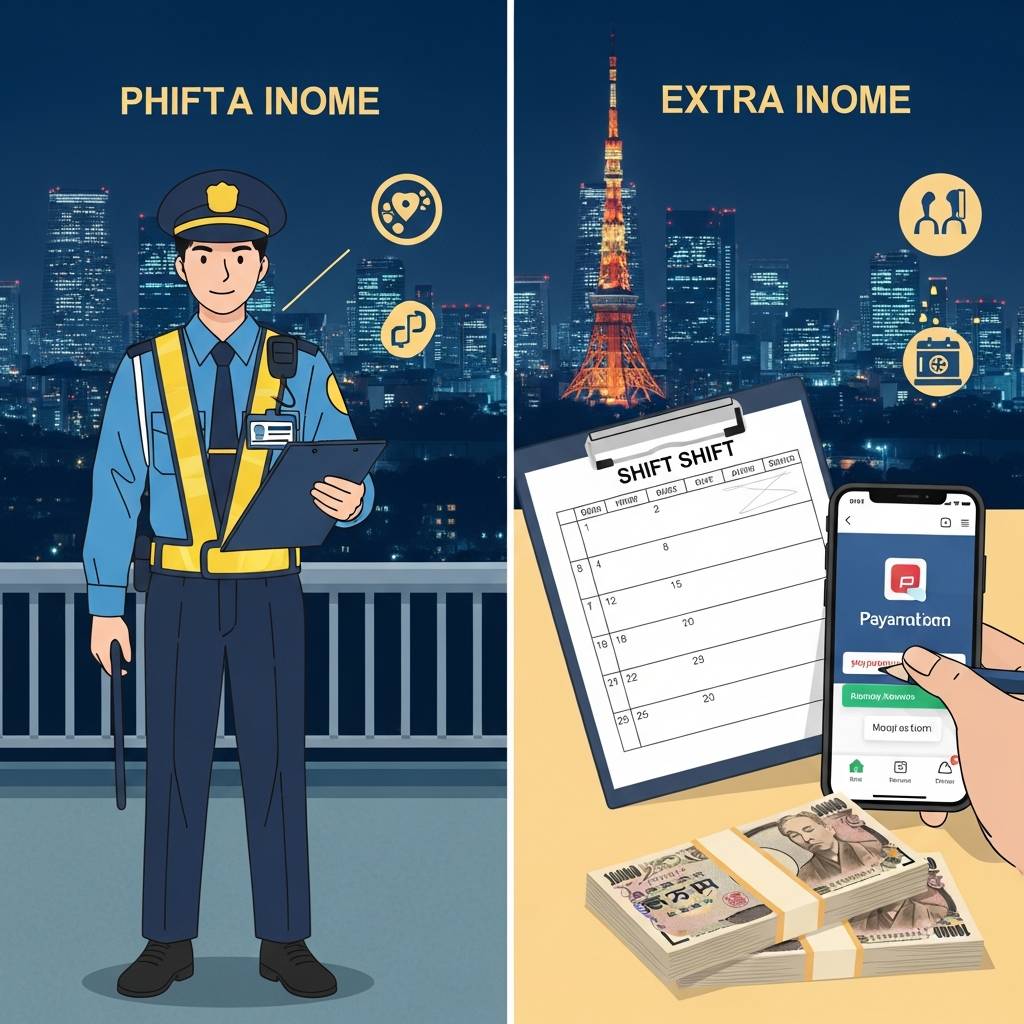 東京都内の警備バイトで月10万円増やす：日払いシフトの組み方と注意点｜株式会社東京警備