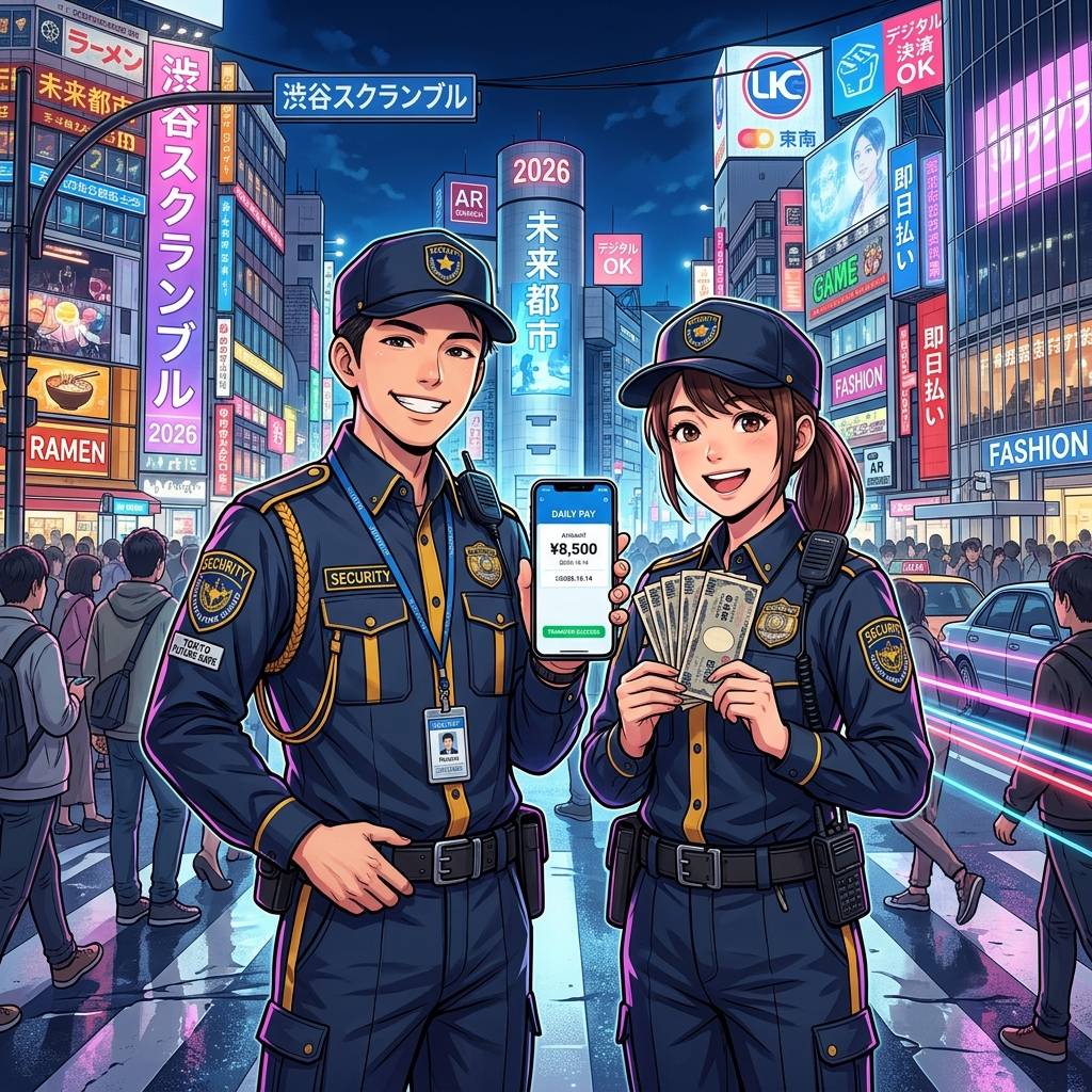【2026年最新】東京の警備アルバイトで日払いでサクッと稼ぐ方法教えます！｜株式会社東京警備